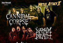 Metal Attack II: Cannibal Corpse & Napalm Death + Destruction suman a Recrucide