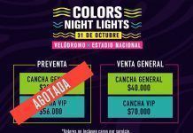 Agotada preventa para Colors Night Lights!