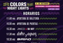 Conoce los Horarios de Colors Night Lights