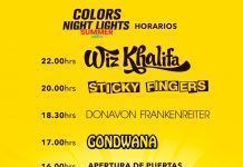 Los Horarios de Colors Night Lights Summer Edition