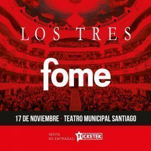 Los Tres cierran gira “Fome” en el Teatro Municipal de Santiago