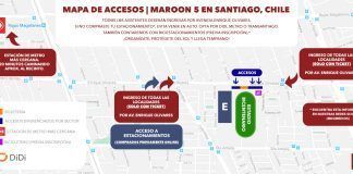Revisa las indicaciones de seguridad para el concierto de Maroon 5 en el Estadio Bicentenario de La Florida
