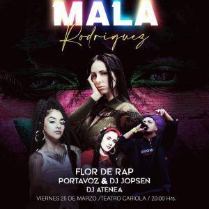 Mala Rodriguez llega con un concierto exclusivo al Teatro Cariola