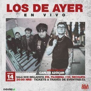 Los de Ayer vuelven a los escenarios este jueves en Sala SCD Bellavista