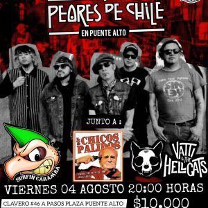Peores de Chile regresa a Puente Alto con un avance de su nuevo disco «Porque te vas»