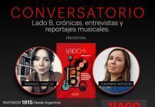 Junto a la banda 1915 y Marisol García, Johanna Watson conversará sobre su libro Lado B en Disquería Chilena