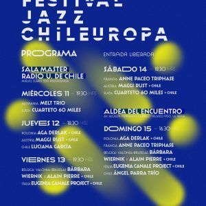 Nueva versión del Festival de Jazz Chileuropa en la Sala Master