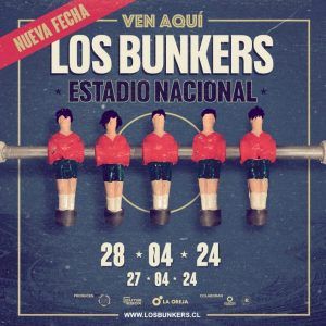 Los Bunkers anuncia segundo show en Estadio Nacional!
