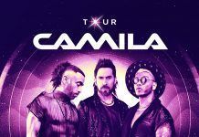 Camila vuelve a Chile en diciembre 2023 Gráfica en la que aparece parada en medio la banda Camila, con un color morado que cubre todo, promocionando su nuevo tour por Chile. Abajo de ellos aparece la fecha de cada concierto: Puerto Montt el 8 de diciembre, en Concepción el 9 de diciembre y el Temuco el 10 de diciembre.