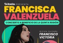 Francisca Valenzuela en concierto a beneficio para la Quinta Región