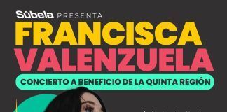 Francisca Valenzuela en concierto a beneficio para la Quinta Región