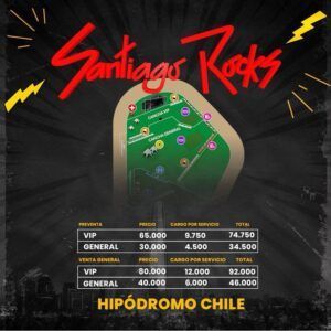 Santiago Rocks 2024 reunirá a Los Tres, Enanitos Verdes, Los Fabulosos Cadillacs y más artistas