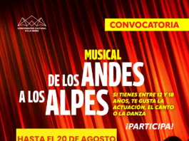 «DE LOS ANDES A LOS ALPES»: SE EXTIENDE CONVOCATORIA PARA SER PARTE DE LA OBRA MUSICAL DE TEATRO INCLUSIVO