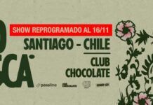 Rocco Posca reagenda su show en Santiago