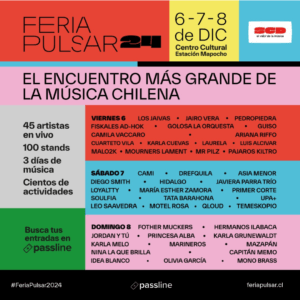 Pulsar 2024: prepárate para la épica versión en que Los Jaivas cierran el viernes, Cami corona el sábado y Fother Muckers el domingo!