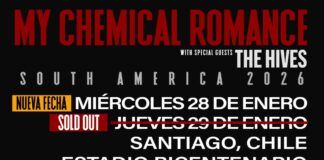 Nueva oportunidad para ver a My Chemical Romance en Chile! Agendan segunda fecha!