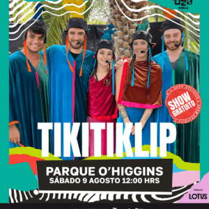 Tikitiklip llega al Parque O’Higgins con su colorido show familiar y gratuito de Lollapalooza Chile 2026