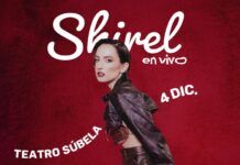 Shirel anuncia show en Teatro Súbela