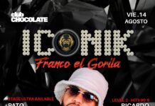 FRANCO EL GORILA LLEGA A CLUB CHOCOLATE COMO INVITADO ESPECIAL DE UNA NUEVA EDICIÓN DE ICONIK