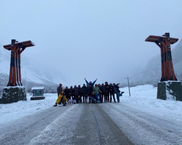 Equipo en viaje